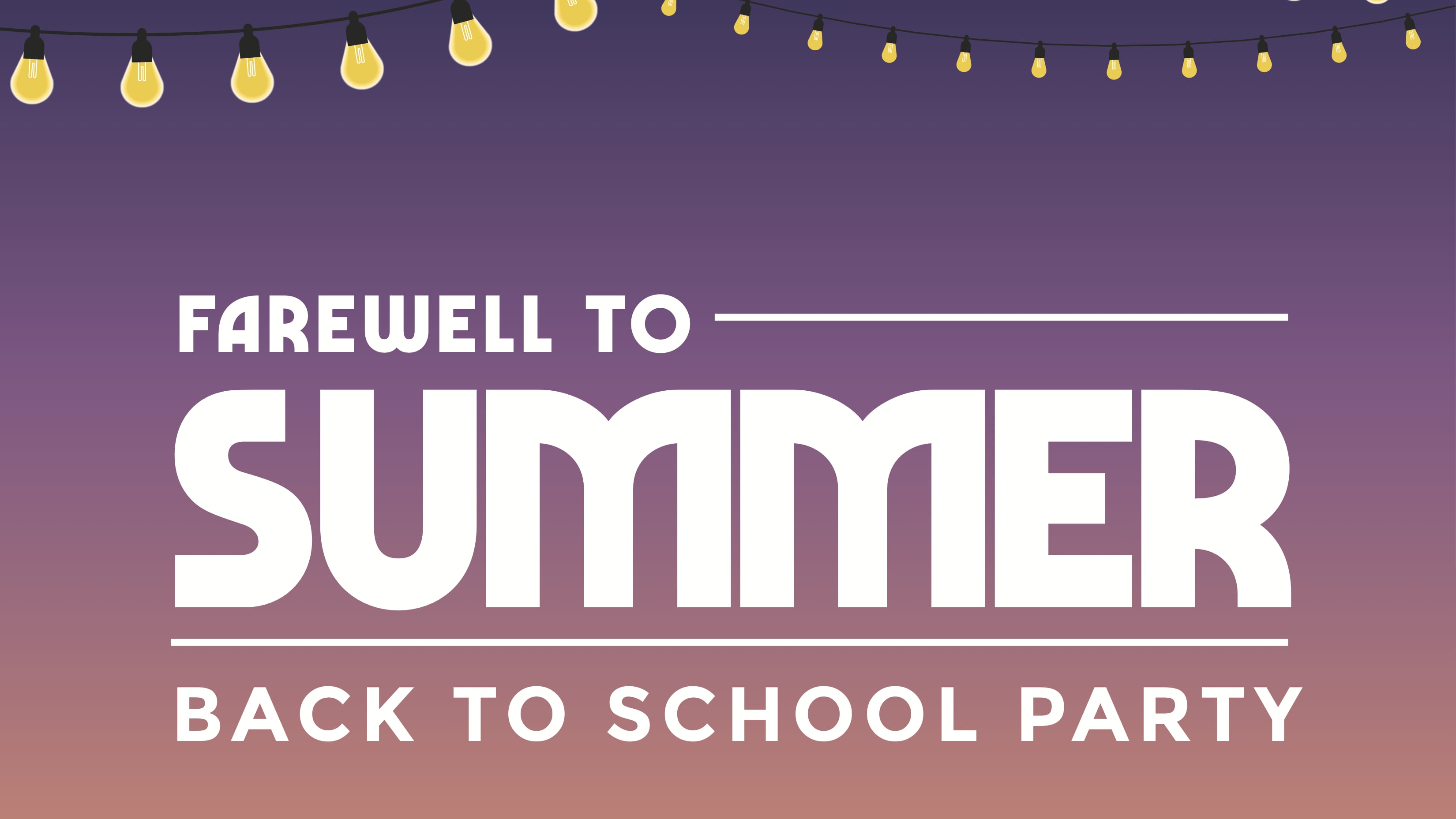 Farewell to Summer Party Banner